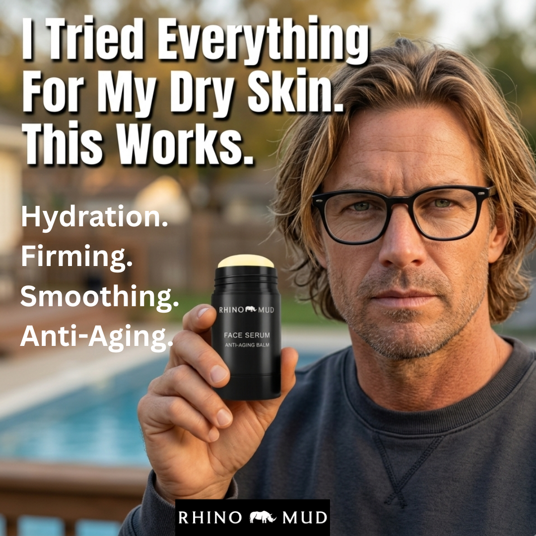 RHINO MUD Face Serum concentrated waterless anti-aging balm for men